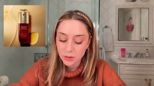 @shereeneidriss reviewing Clarins Double Serum at 03:08 in a YouTube Shorts video
