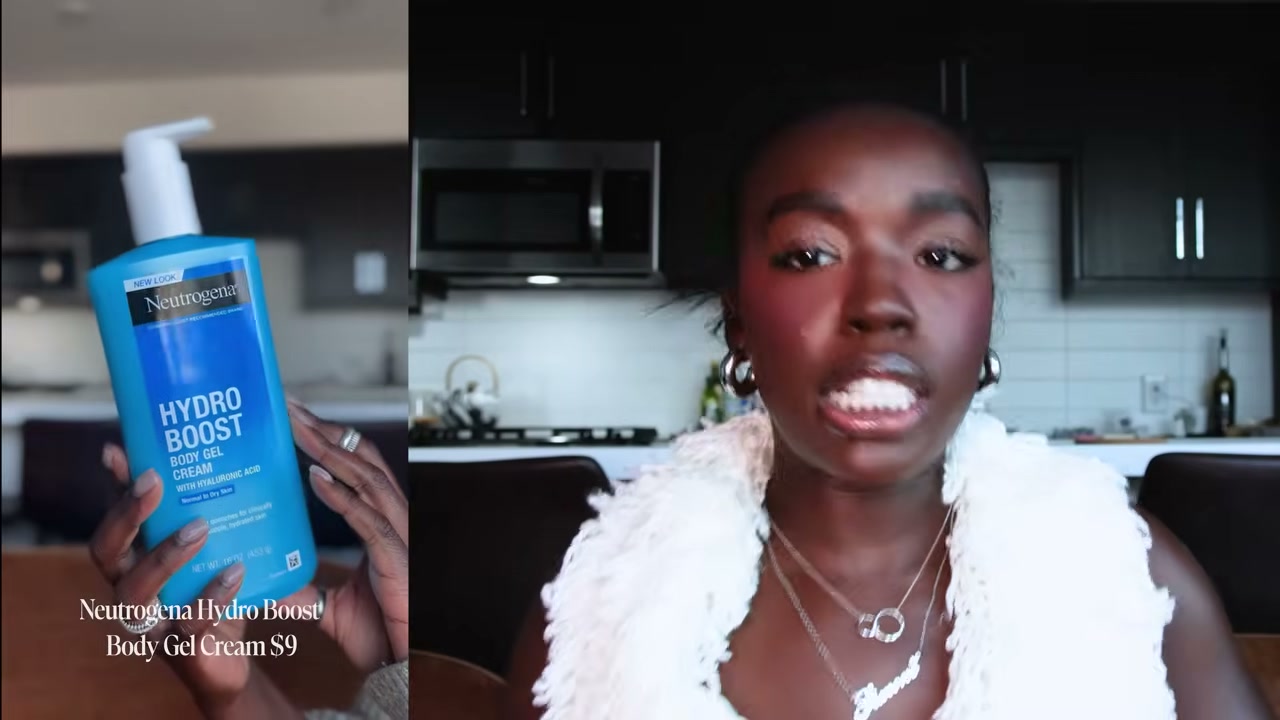 @simonenicole reviewing Neutrogena Hydro Boost Body Gel Cream at 15:39 in a YouTube Shorts video