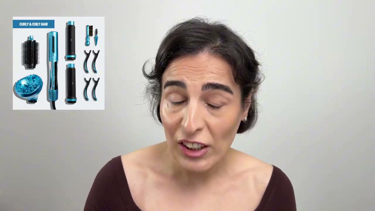 @simplybeautybyfatemeh-x8i reviewing Babylisspro Style/Switch Air Styling & Drying System at 09:16 in a YouTube Shorts video