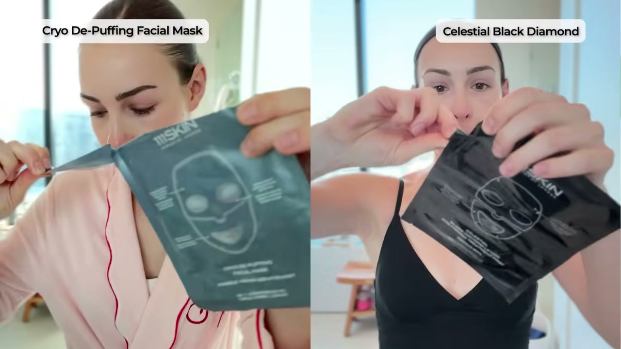@sofiaseesbeauty reviewing 111SKIN Face Mask Discovery Set at 18:21 in a YouTube Shorts video