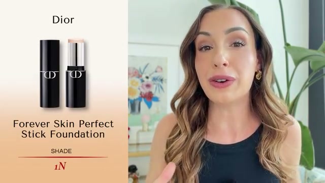 @sofiaseesbeauty reviewing Dior Forever Skin Perfect Foundation Stick at 00:53 in a YouTube Shorts video