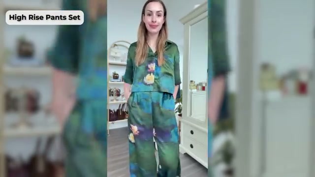 @sofiaseesbeauty reviewing Lunya Washable High Rise Pants Set at 29:24 in a YouTube Shorts video