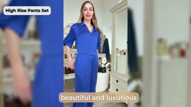 @sofiaseesbeauty reviewing Lunya Washable Silk Bias Cami Pant Set at 29:01 in a YouTube Shorts video