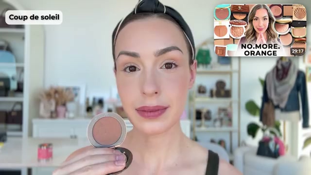 @sofiaseesbeauty reviewing Marc Jacobs Beauty Legally Bronze Talc-Free Blurring Powder Bronzer at 12:12 in a YouTube Shorts video