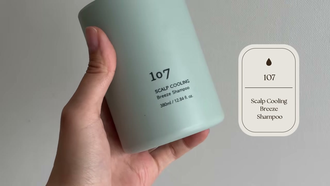 @soobeauty_official reviewing 107 Beauty Scalp Cooling Breeze Shampoo at 11:03 in a YouTube Shorts video