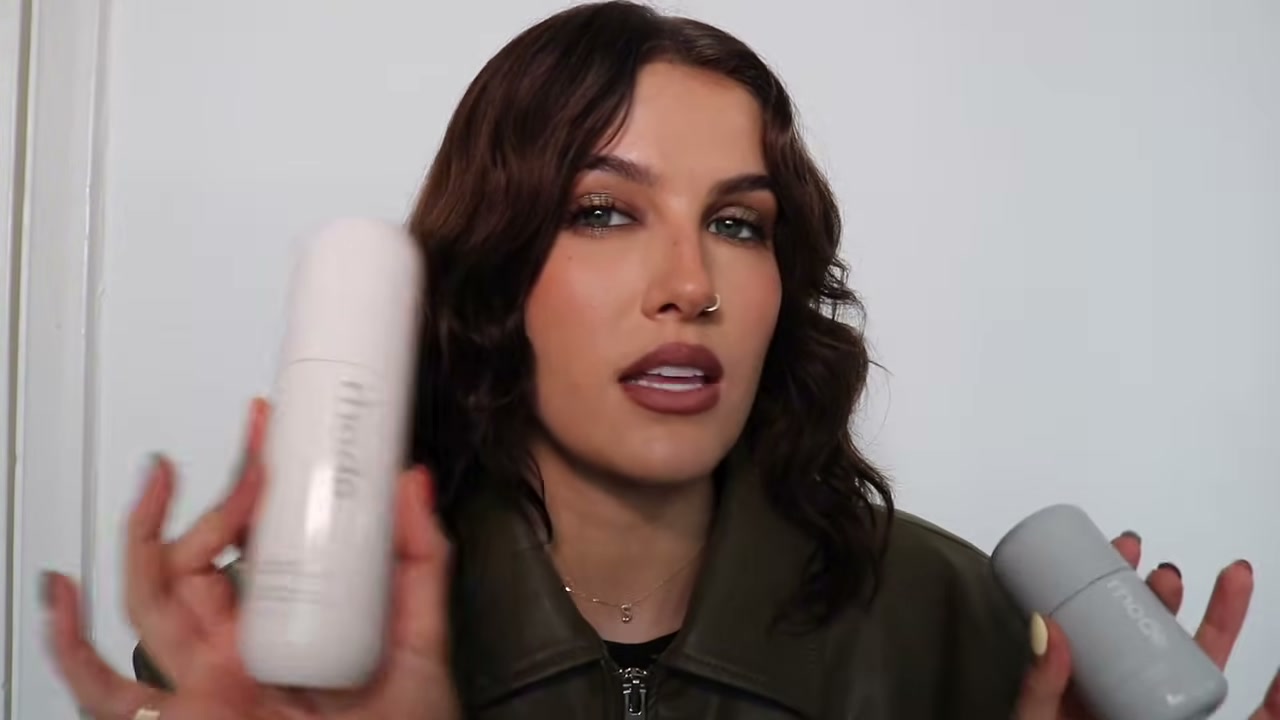 @sophiefloyd reviewing Rhode Glazing Milk at 01:37 in a YouTube Shorts video