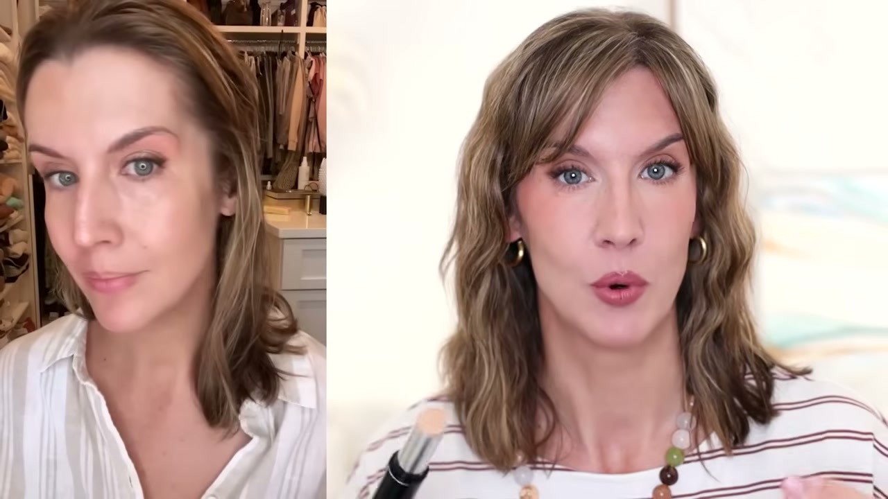 @stephaniemarie reviewing Dior Forever Skin Perfect Foundation Stick at 02:28 in a YouTube Shorts video