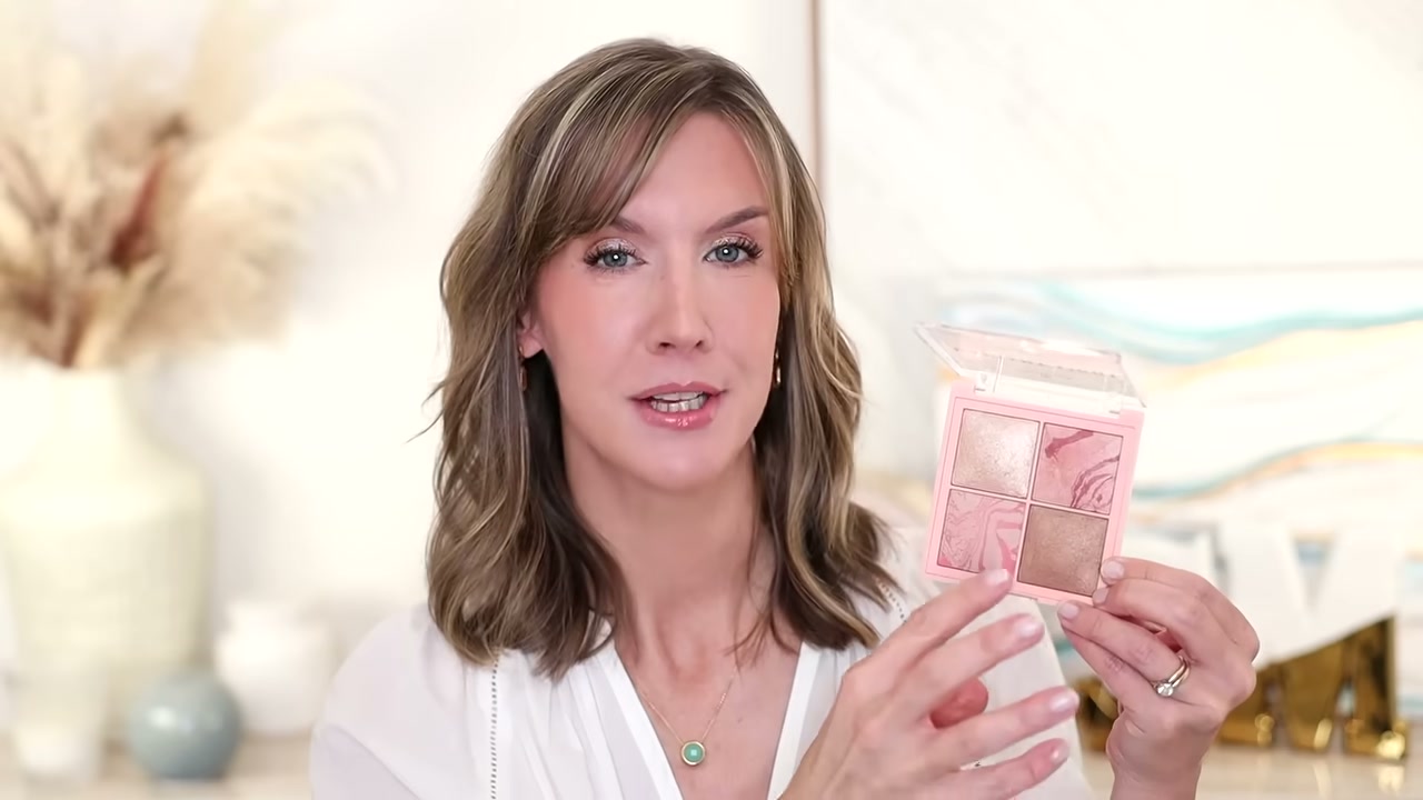 @stephaniemarie reviewing Essence Radiant Light Face Palette at 06:26 in a YouTube Shorts video