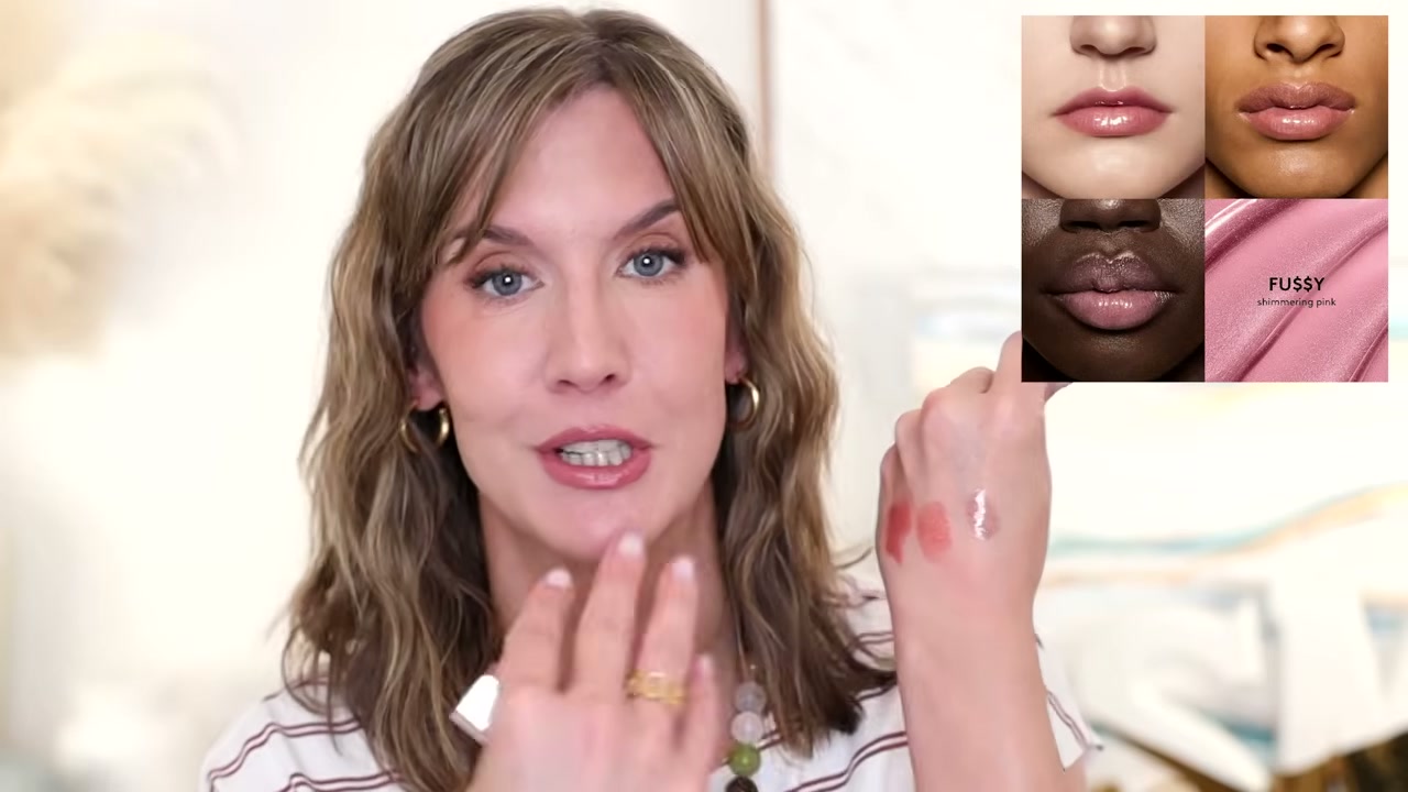 @stephaniemarie reviewing Fenty Beauty Gloss Bomb at 18:16 in a YouTube Shorts video