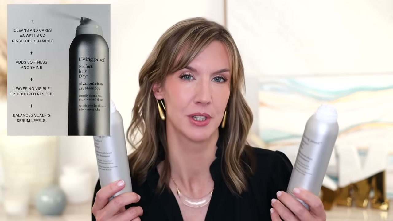 @stephaniemarie reviewing Living Proof Advanced Clean Dry Shampoo at 13:36 in a YouTube Shorts video