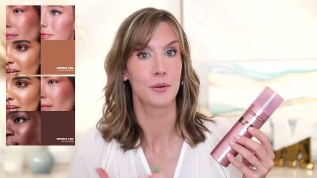 @stephaniemarie reviewing One/Size On 'til Dawn Bronze Veil Setting Spray at 08:03 in a YouTube Shorts video