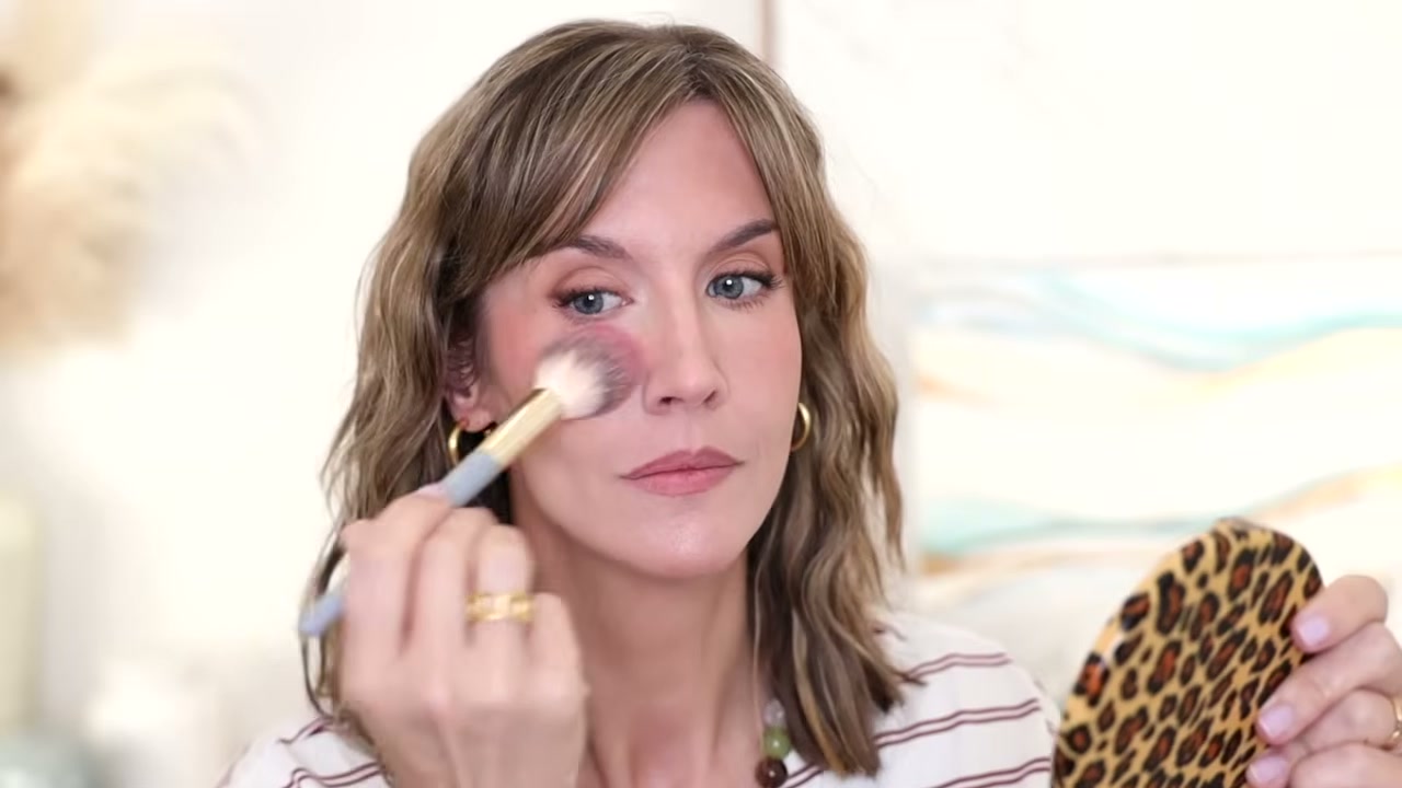 @stephaniemarie reviewing Tower 28 Beauty GetSet Blur + Set Matte Powder Blush at 13:18 in a YouTube Shorts video