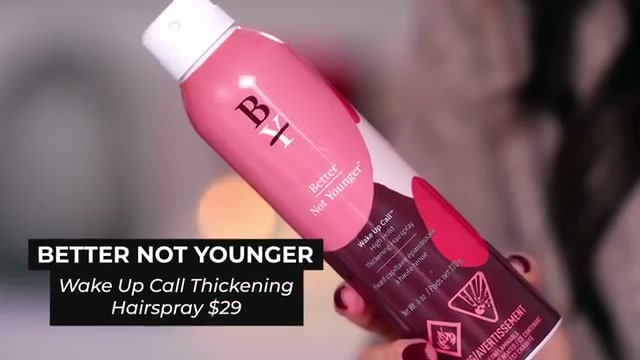 @tati reviewing Better Not Younger Wake Up Call Thickening Hairspray at 10:02 in a YouTube Shorts video