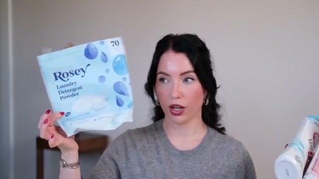 @taylorwynn reviewing Rosie Laundry Detergent Powder at 07:45 in a YouTube Shorts video