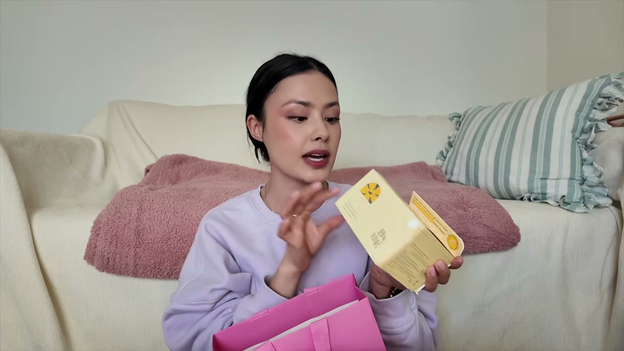 @thebeautybreakdown reviewing By Wishtrend Honey Gorgeous Daily Aqua Serum Mask at 10:10 in a YouTube Shorts video