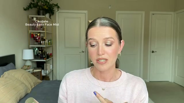 @theelenakoira reviewing Caudalie Beauty Elixir at 03:04 in a YouTube Shorts video