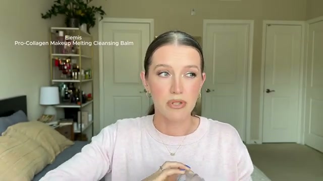 @theelenakoira reviewing ELEMIS Pro-Collagen Cleansing Balm at 00:53 in a YouTube Shorts video