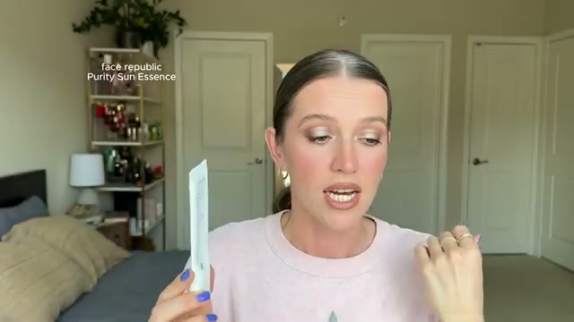 @theelenakoira reviewing Face Republic Purity Sun Essence at 05:18 in a YouTube Shorts video