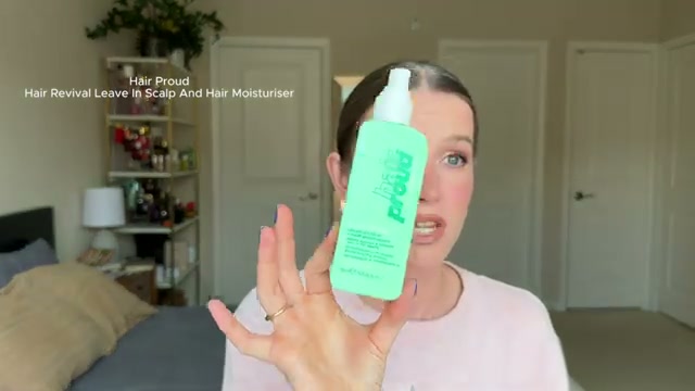 @theelenakoira reviewing Hair Proud Hair Revival Leave-in Scalp and Hair Moisturizer at 13:33 in a YouTube Shorts video