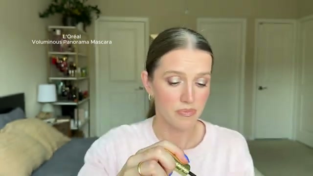 @theelenakoira reviewing L'Oreal Paris Panorama Mascara at 15:41 in a YouTube Shorts video