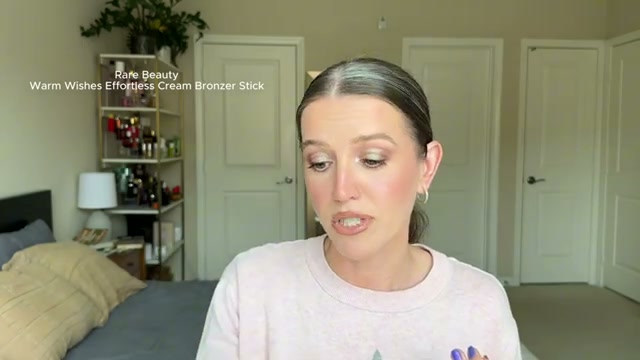 @theelenakoira reviewing Rare Beauty Bronzer Stick at 14:33 in a YouTube Shorts video