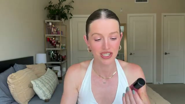 @theelenakoira reviewing Saie Dewy Blush at 11:42 in a YouTube Shorts video