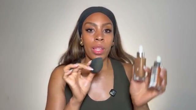 @tiffanylumpkintv reviewing L'Oreal Paris True Match Nude Hyaluronic Tinted Serum at 12:45 in a YouTube Shorts video