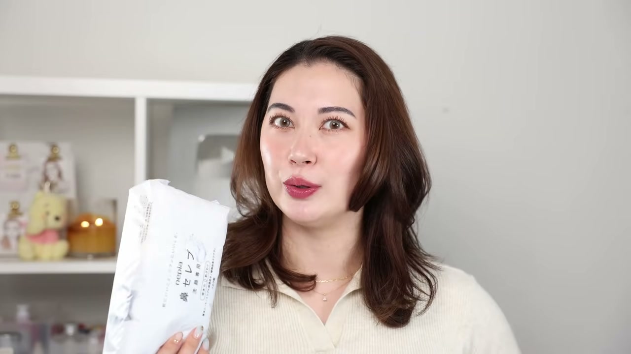 @tinatanakaharris reviewing Nepia Nose Celebrity Facial Towel at 14:24 in a YouTube Shorts video