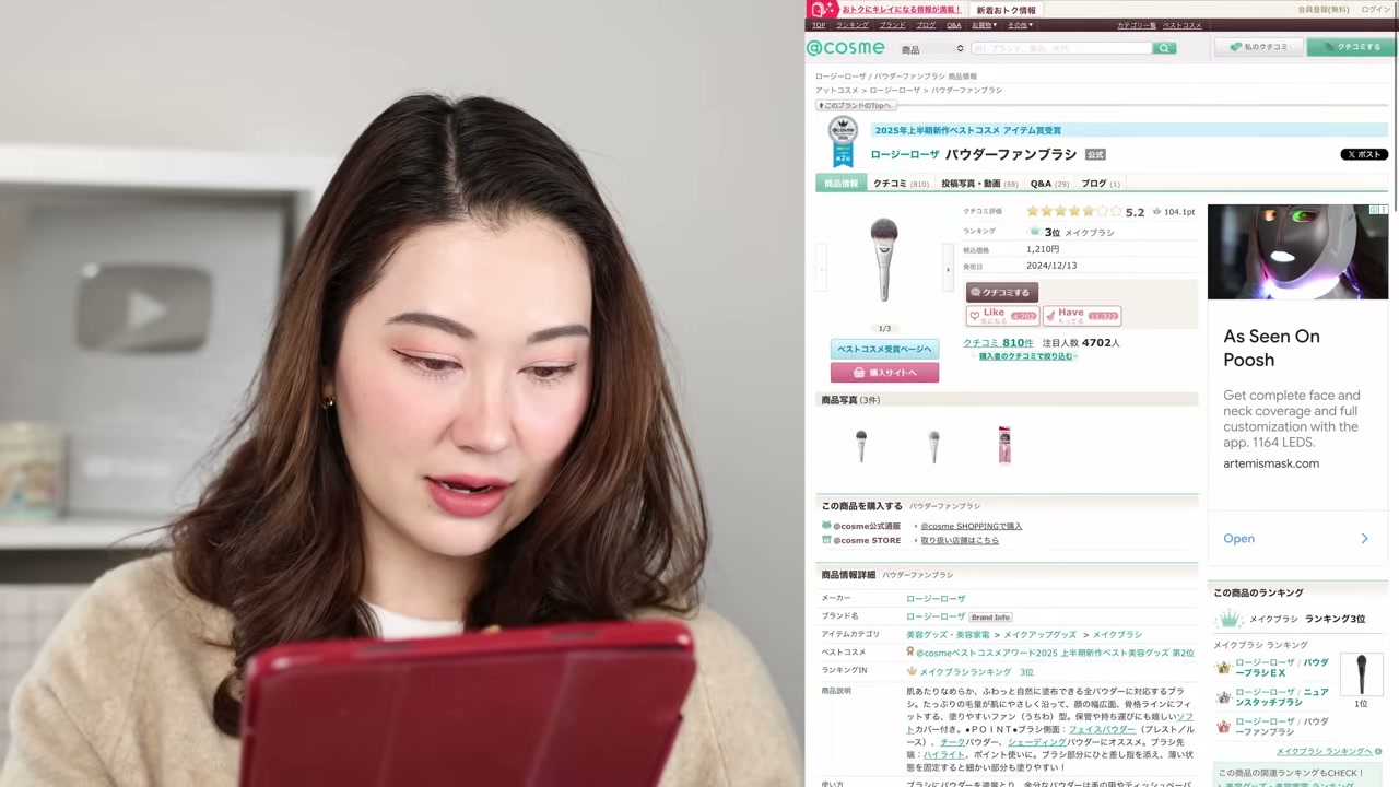 Powder Fan Brush