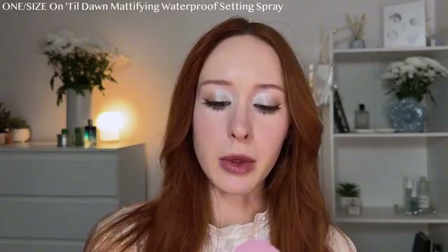 @val_foche reviewing One/Size One/Size Setting Spray at 01:35 in a YouTube Shorts video