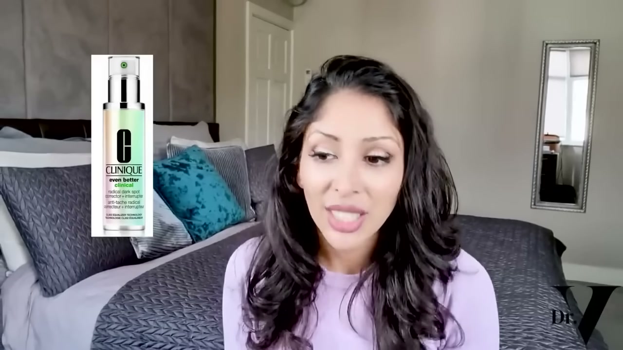 @vanitarattan reviewing Clinique Radical Dark Spot Corrector at 15:04 in a YouTube Shorts video