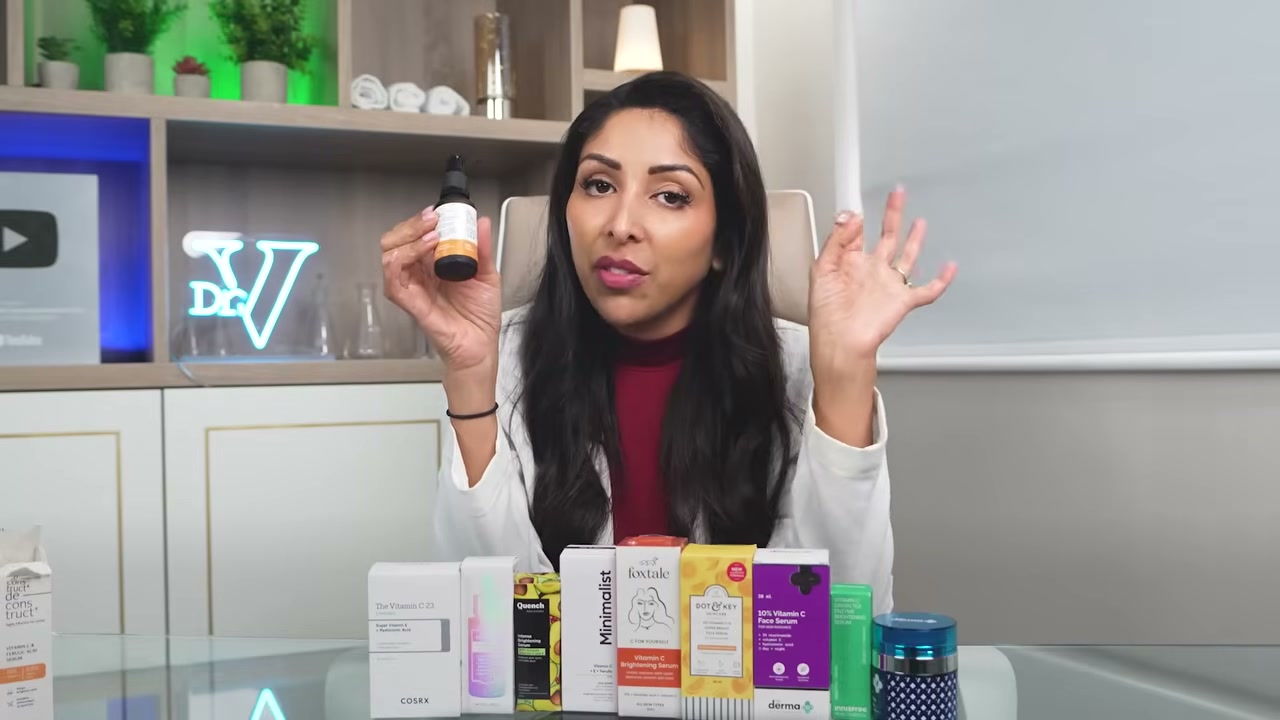 @vanitarattan reviewing Deconstruct Vitamin C Serum at 09:16 in a YouTube Shorts video
