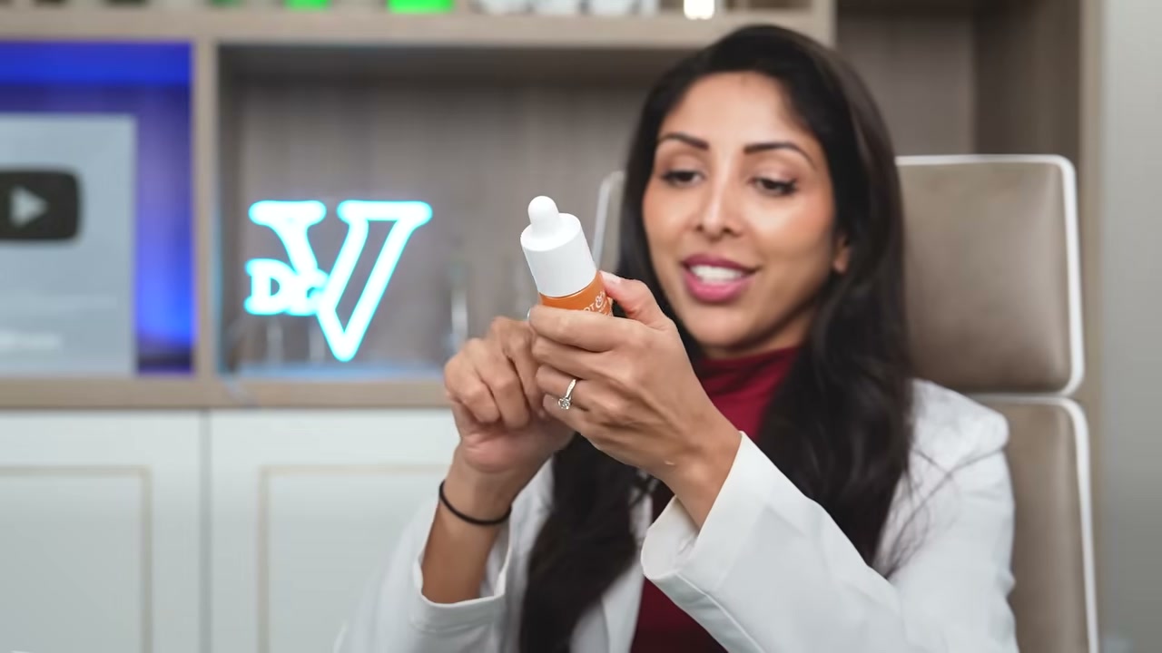 @vanitarattan reviewing Dot & Key Vitamin C Serum at 17:23 in a YouTube Shorts video