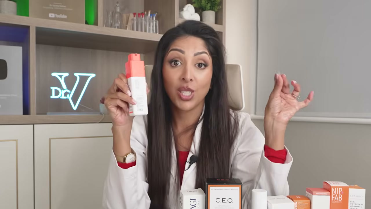 @vanitarattan reviewing Drunk Elephant C-Firma at 20:49 in a YouTube Shorts video
