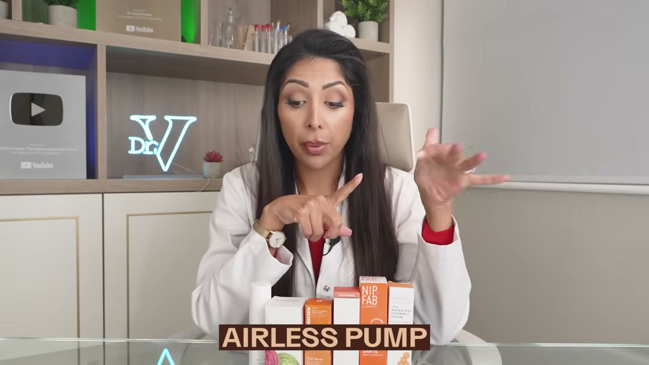 @vanitarattan reviewing Environ Intense C-Boost Mela-Even Cream at 25:21 in a YouTube Shorts video
