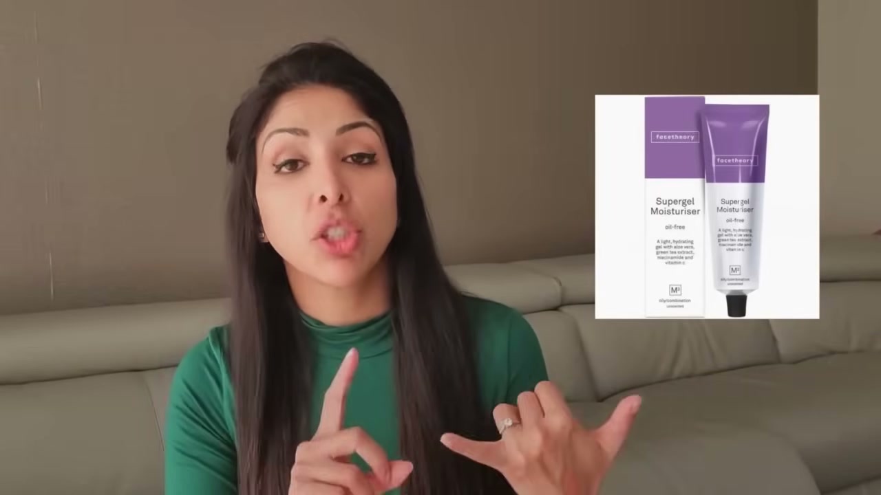 @vanitarattan reviewing Facetheory Supergel Moisturiser at 06:43 in a YouTube Shorts video