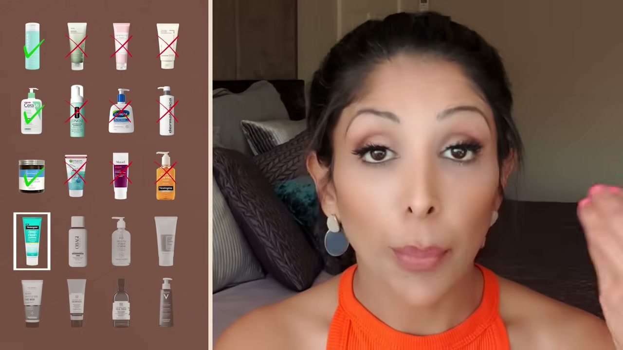 @vanitarattan reviewing Neutrogena Deep Clean Purifying Clay Cleanser Mask at 21:35 in a YouTube Shorts video