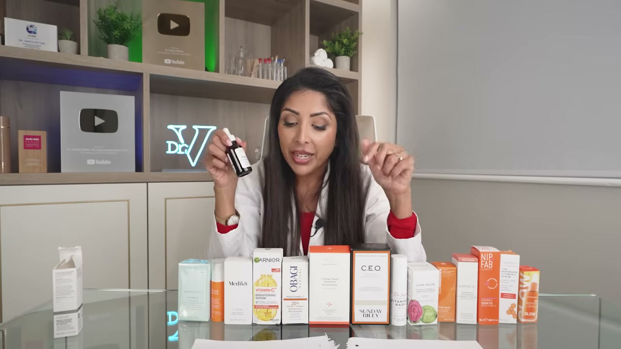 @vanitarattan reviewing The Ordinary Ascorbyl Tetraisopalmitate Solution 20% in Vitamin F at 12:32 in a YouTube Shorts video