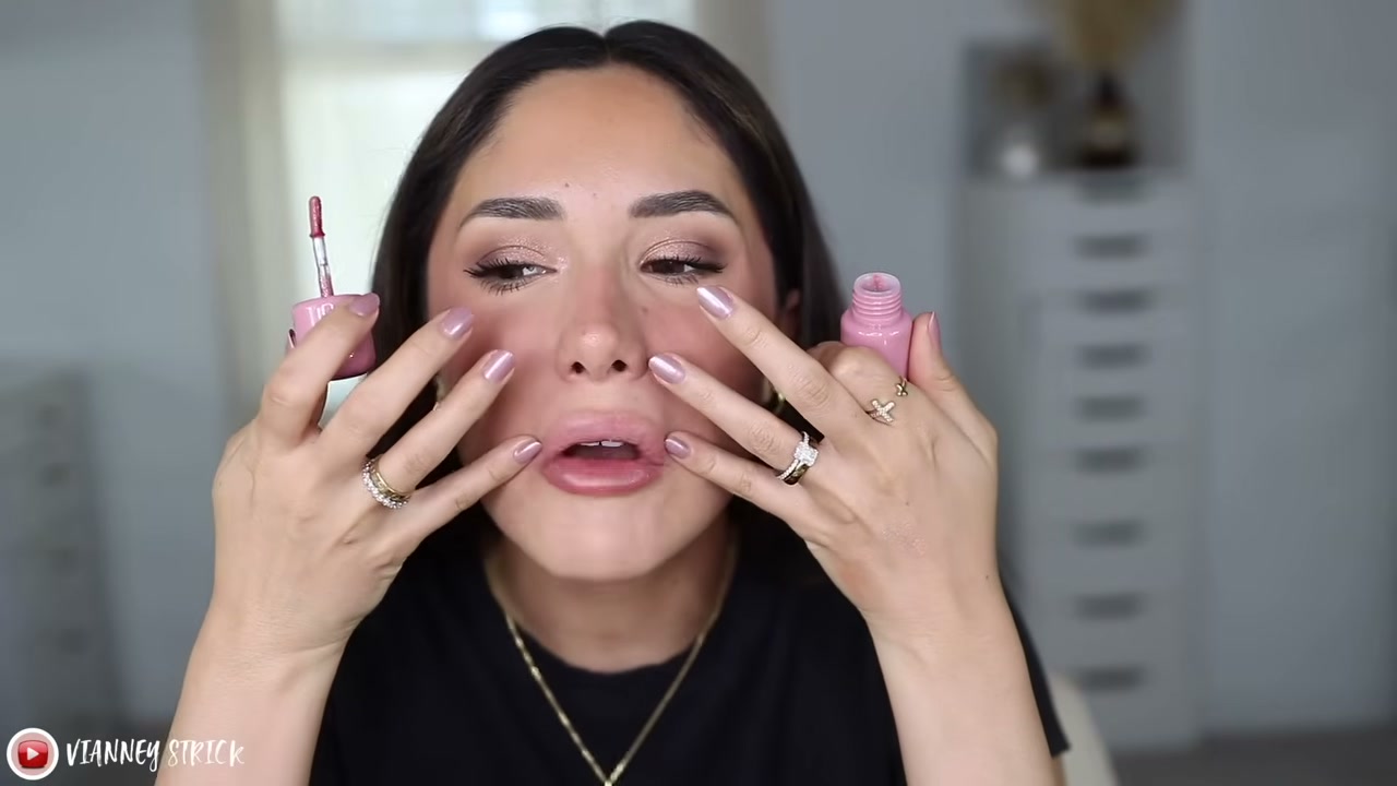 @vianneystrick reviewing Persona Cosmetics Cloudtint Lip Gloss Stain at 18:57 in a YouTube Shorts video