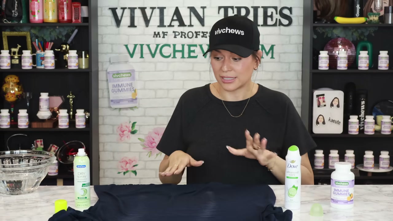 @vivian_tries reviewing Dove Cooling Cucumber Deodorant at 07:24 in a YouTube Shorts video